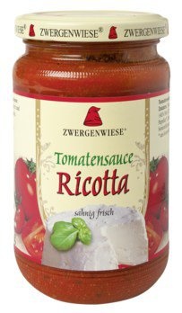BIO rajčatová omáčka s ricottou 340 ml Zwergenwiese